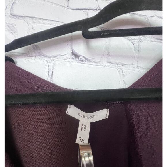 Maurice’s Plus Size Maroon Blouse Size 3x - Picture 2 of 3